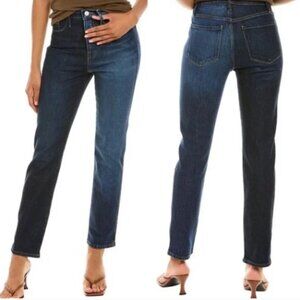 Frame Denim Le Sylvie Slender Straight Leg Jeans in Indigo Combo Size 25